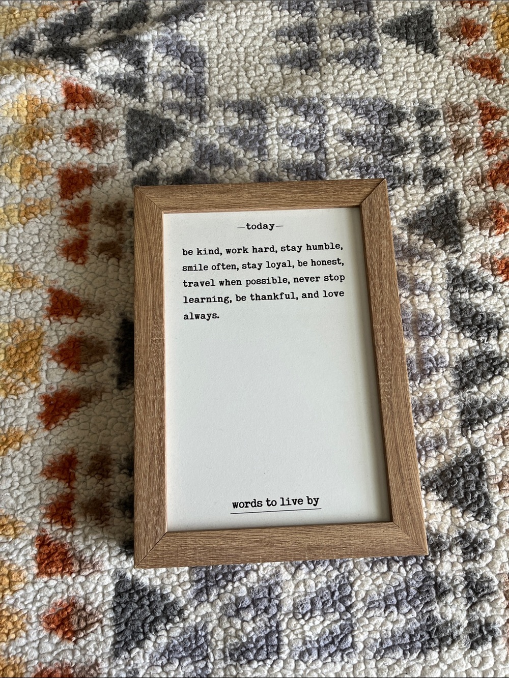 Inspirational Words Frame